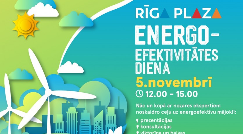 “Rīga Plaza” norisināsies Energoefektivitātes diena