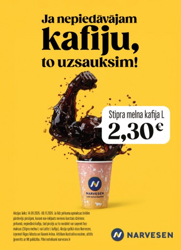 Ja nepiedāvājam kafiju, to uzsauksim!