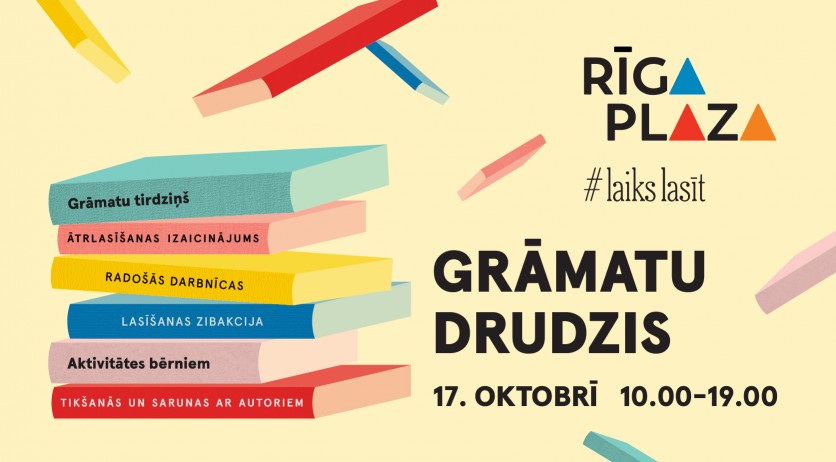 “Grāmatu drudzis” 17. oktobrī