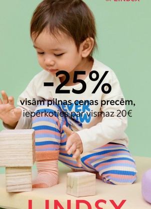 -25% off on all full price items, when shopping for at least 20€
