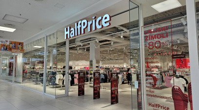 Atvērts zīmolu veikals  “HalfPrice”